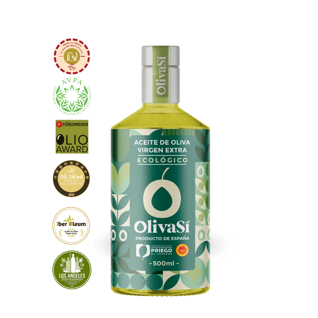 Aceite de Oliva Virgen Extra con Denominación de Origen Priego de Córdoba, OLIVA SÍ Organic Edition, 500ml, Coupage Ecológico