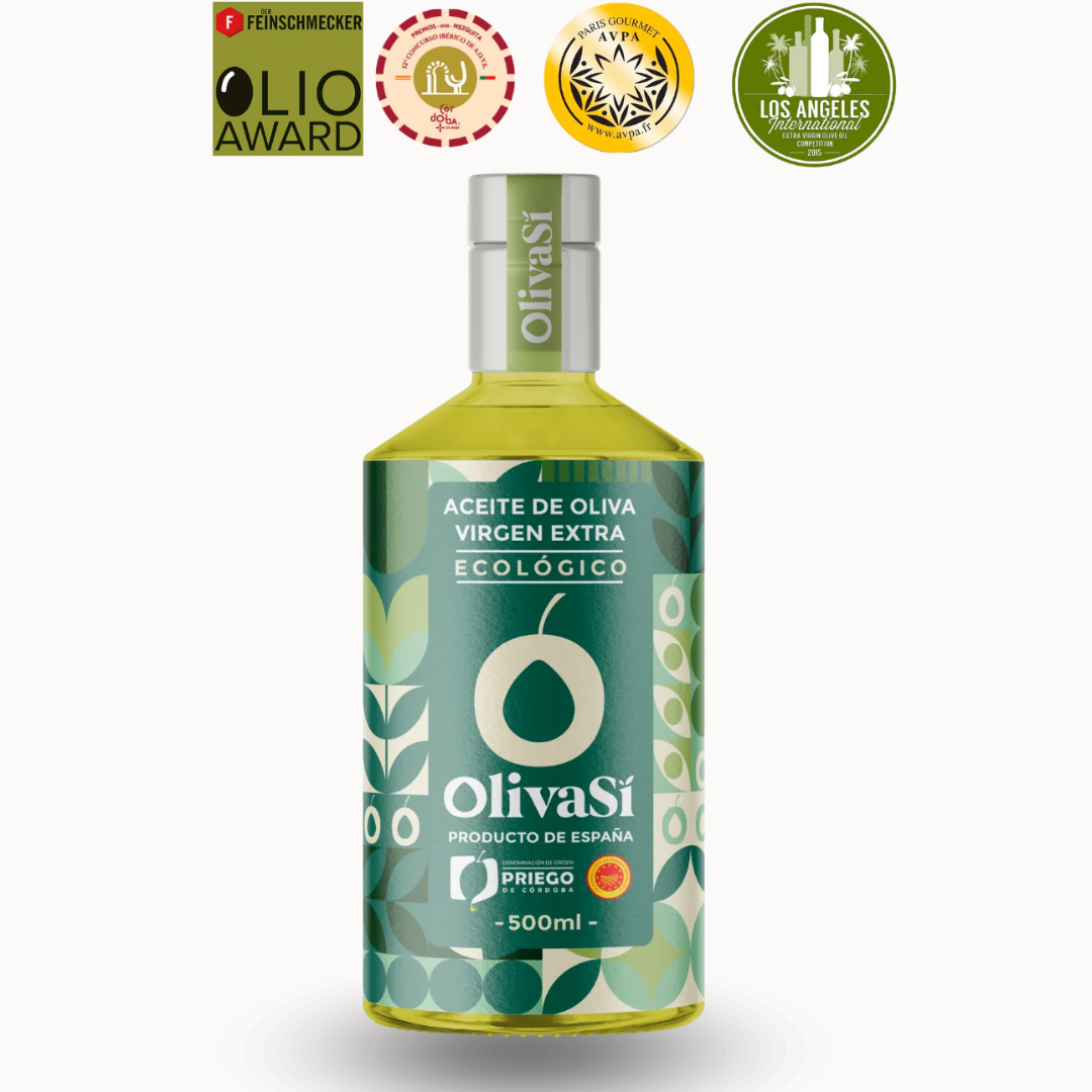 Aceite de Oliva Virgen Extra con Denominación de Origen Priego de Córdoba, OLIVA SÍ Organic Edition, 500ml, Coupage Ecológico